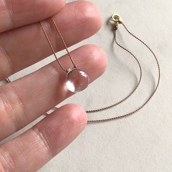Minimalist Crystal Quartz Necklace - Picture 3 of 4